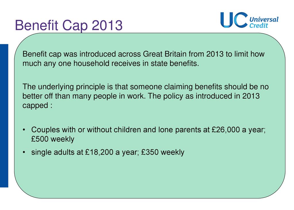 benefit cap universal credit