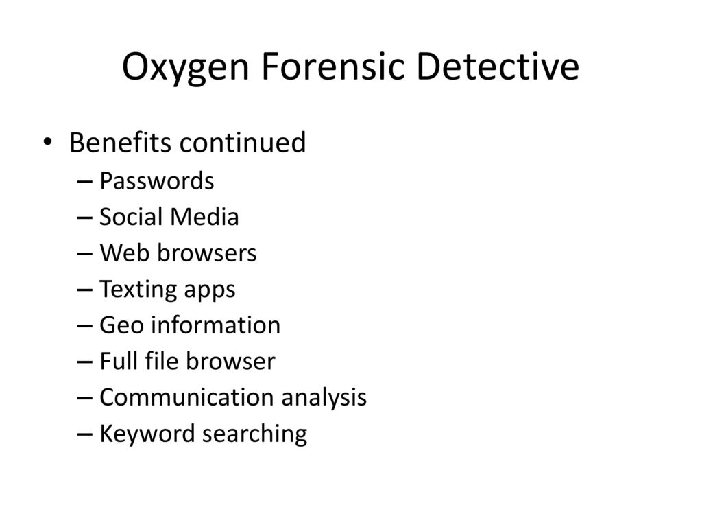 oxygen forensics extrator password
