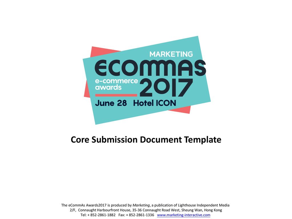 Core Submission Document Template