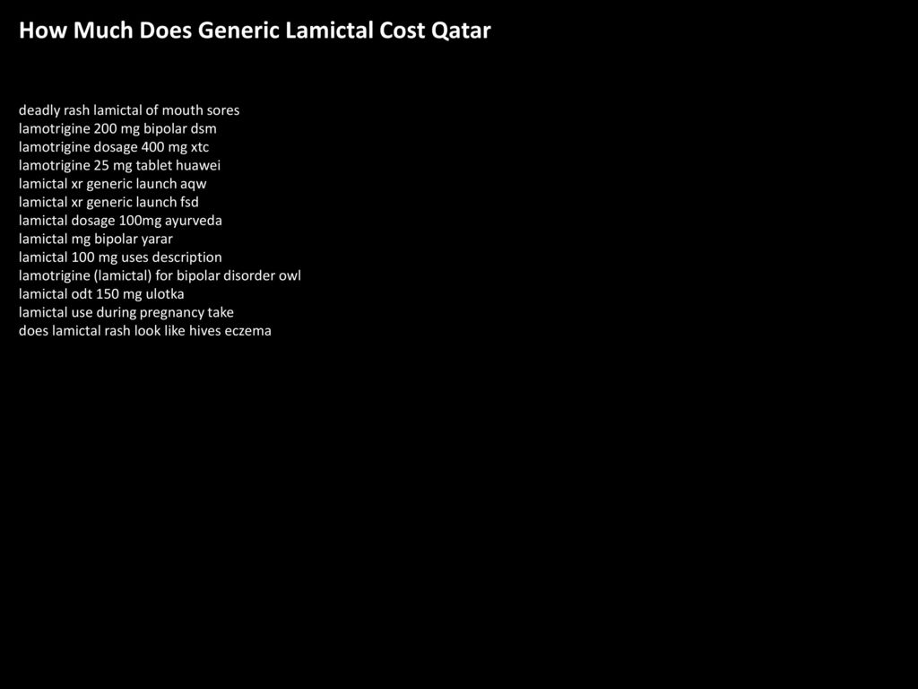 Lamictal cost