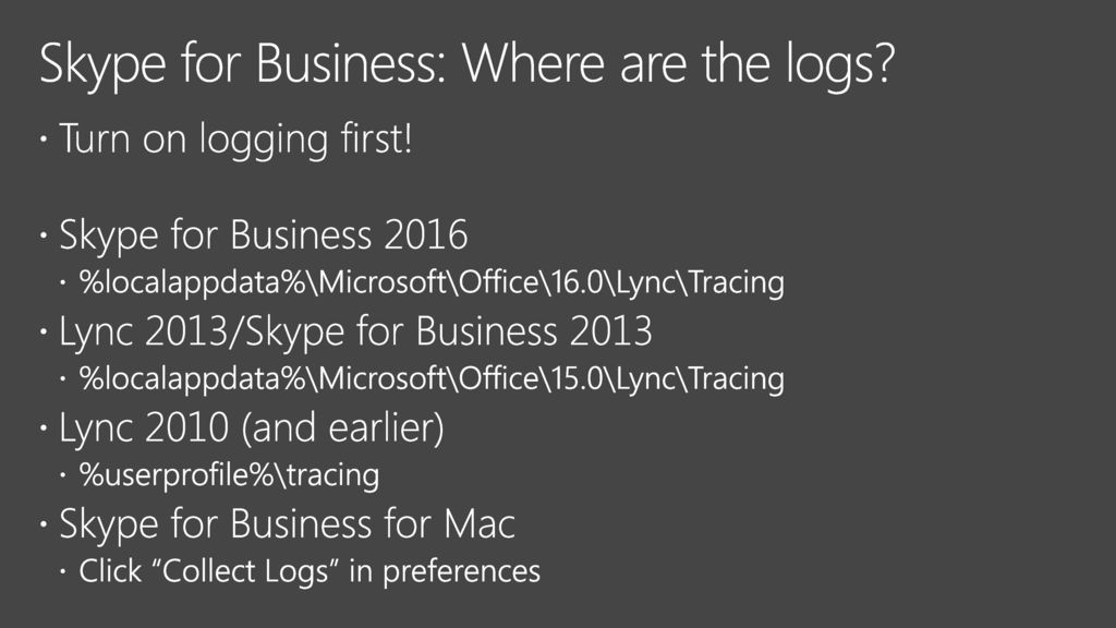 mac skype for business 2016 logs mac skype for business 2016 logs