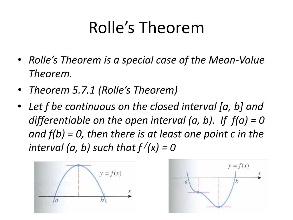 Rolle's Theorem/Mean-Value Theorem - ppt download