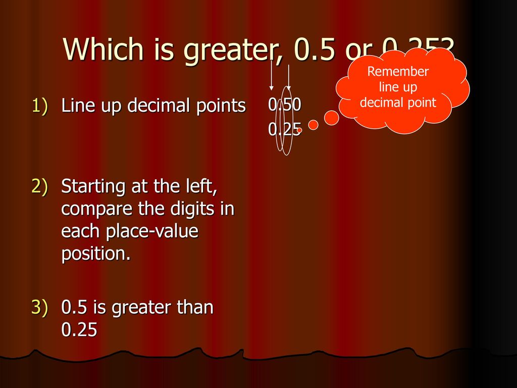 Compare and order decimals ppt download