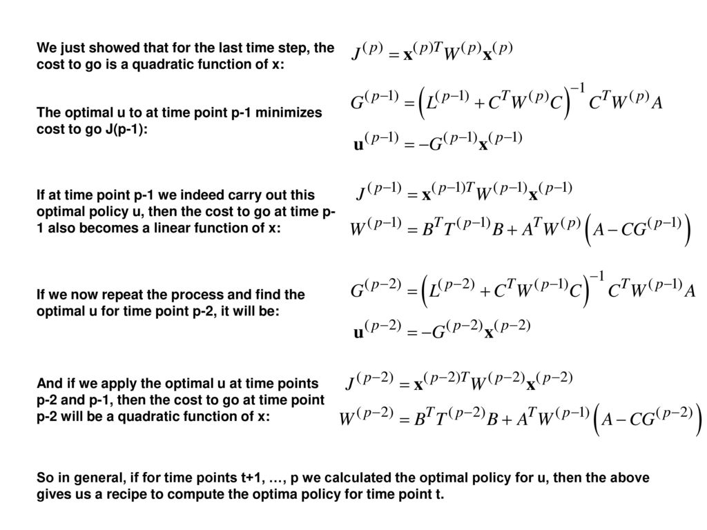 Learning Theory Reza Shadmehr Optimal Control Ppt Download