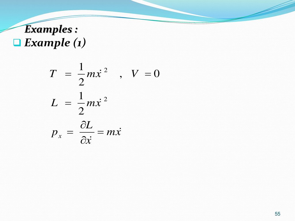 Examples : Example (1)