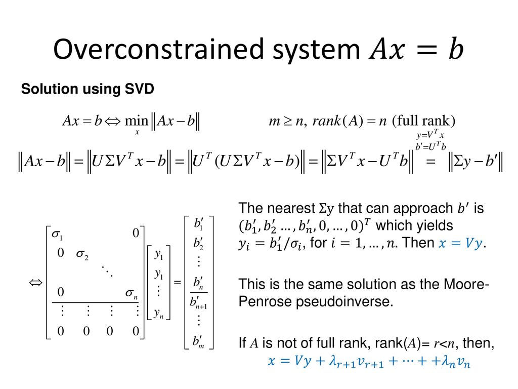 Singular Value Decomposition Svd Ppt Download
