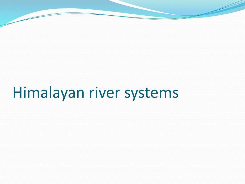 Himalayan river systems