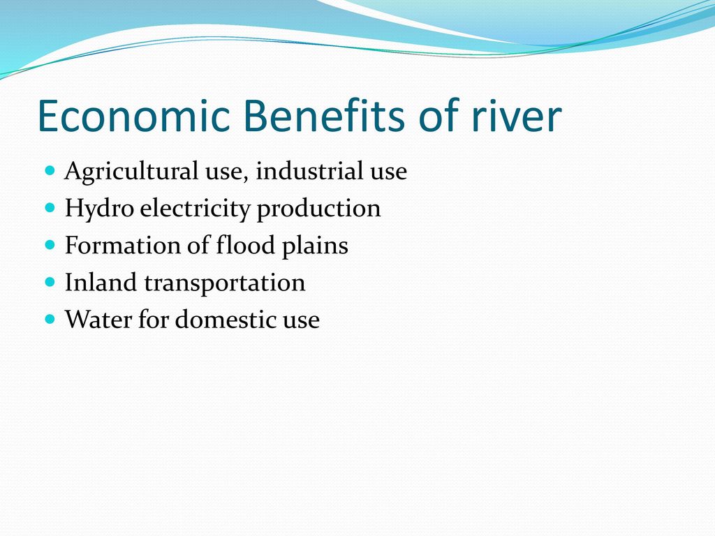 Economic Benefits of river