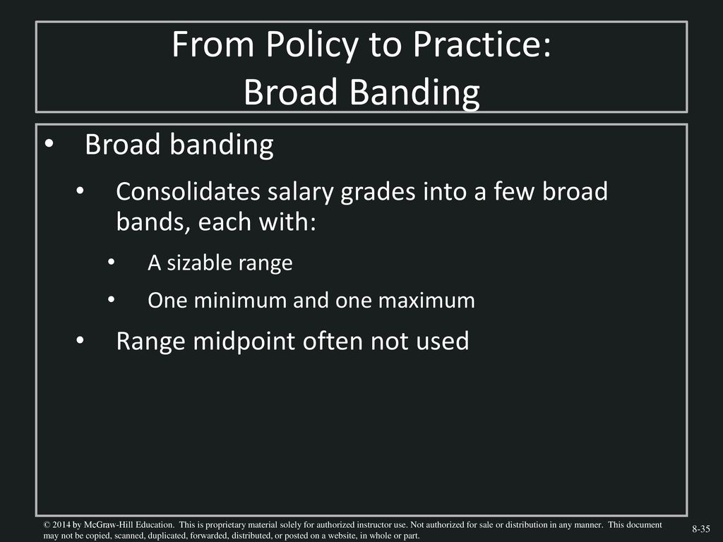 From Policy to Practice: Broad Banding