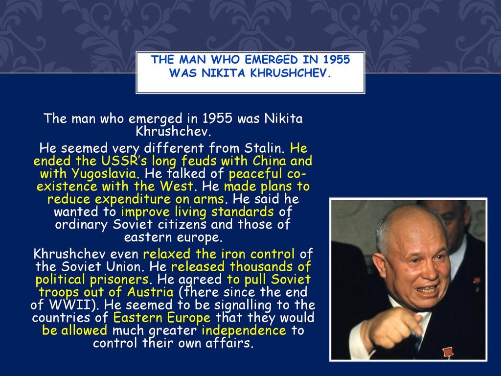 L.O. To understand the rise of Khrushchev - ppt download