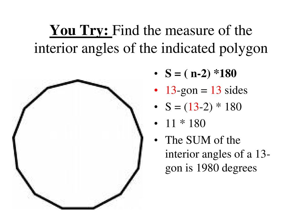 Interior Angle Measure Lesson And Questions Ppt Download
