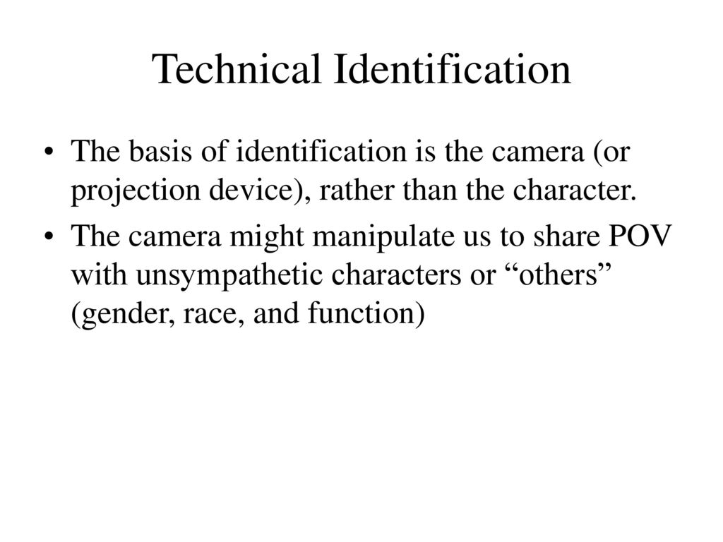 Technical Identification