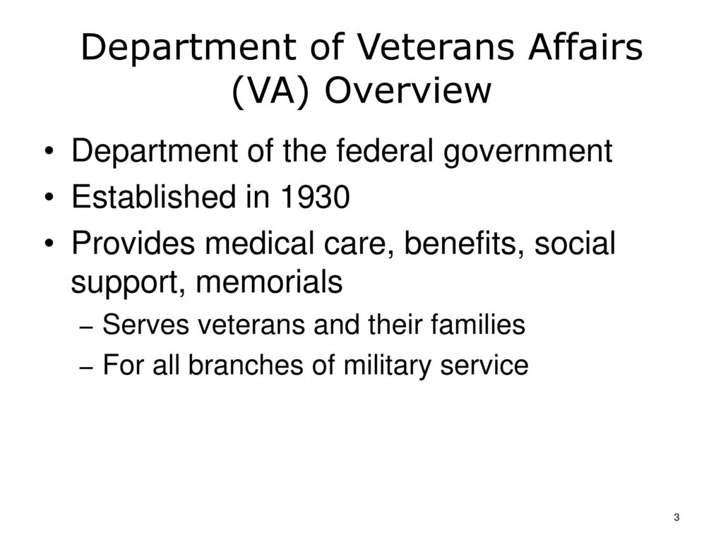 Us Department Of Veterans Affairs Organizational Chart