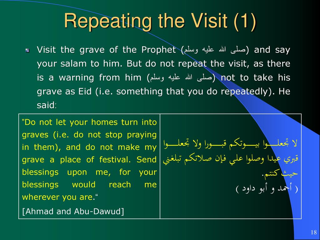 Repeating the Visit (1)