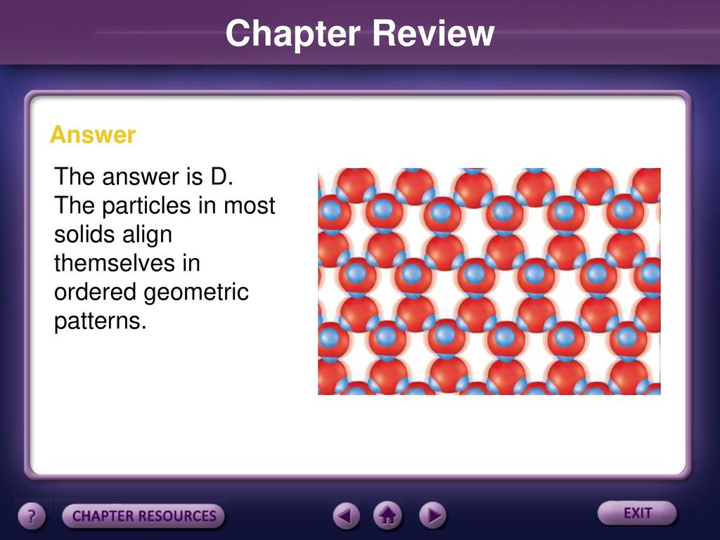 Chapter Review Answer. The answer is D.