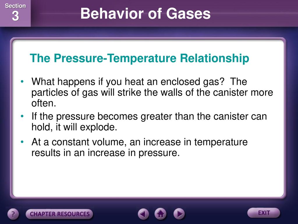 The Pressure-Temperature Relationship