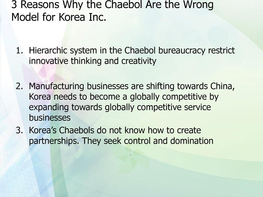 3 Reasons Why the Chaebol Are the Wrong Model for Korea Inc.