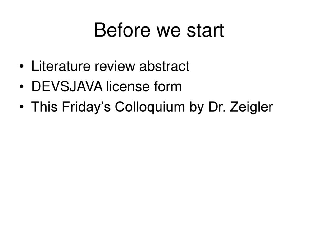 Before We Start Literature Review Abstract Devsjava License Form