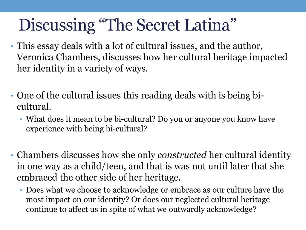 being a latina essay
