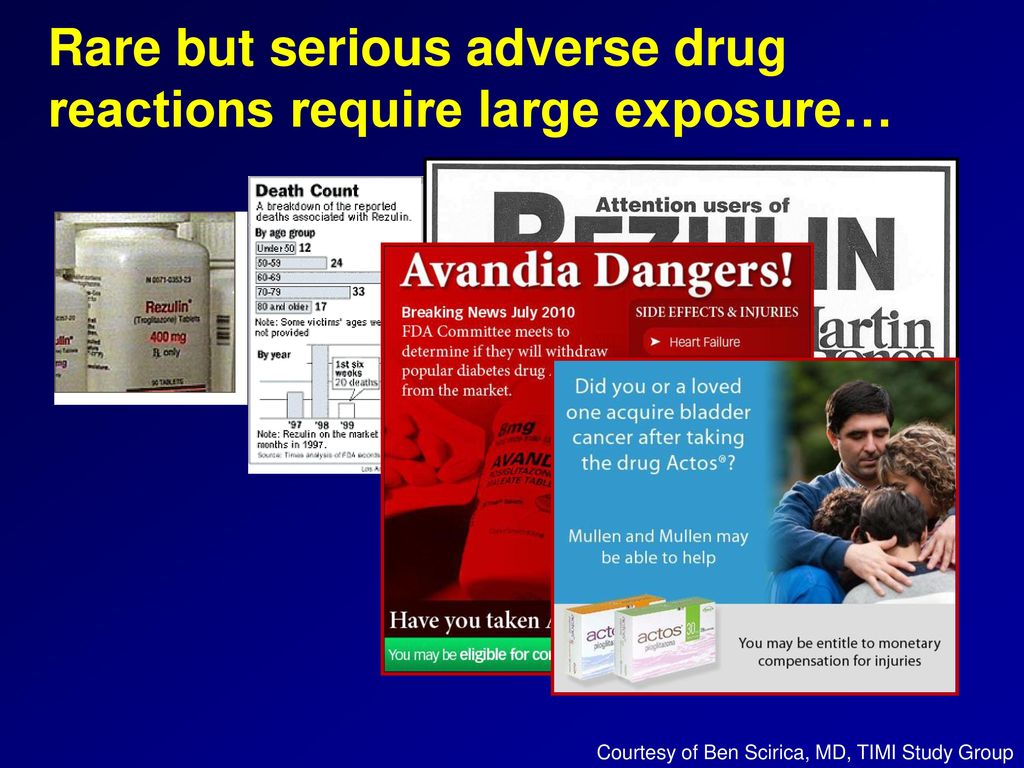Rare but serious adverse drug reactions require large exposure…