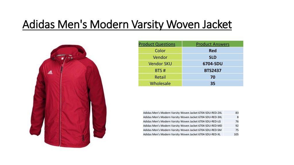 adidas men's modern varsity woven jacket