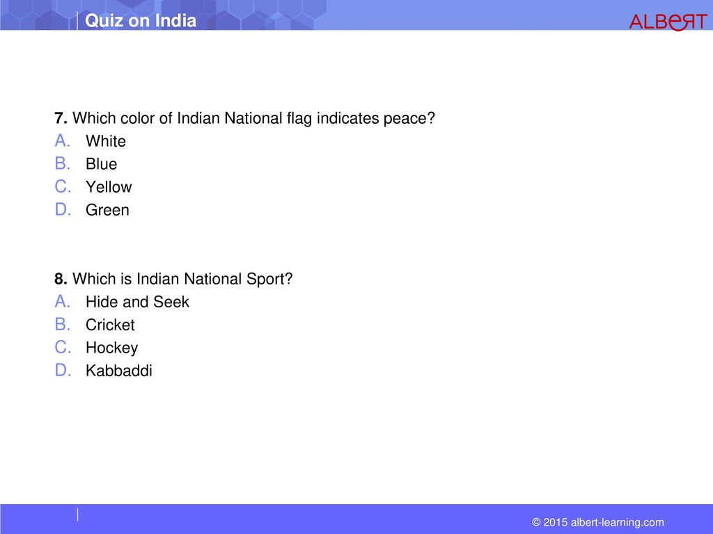 Quiz On India Ppt Download