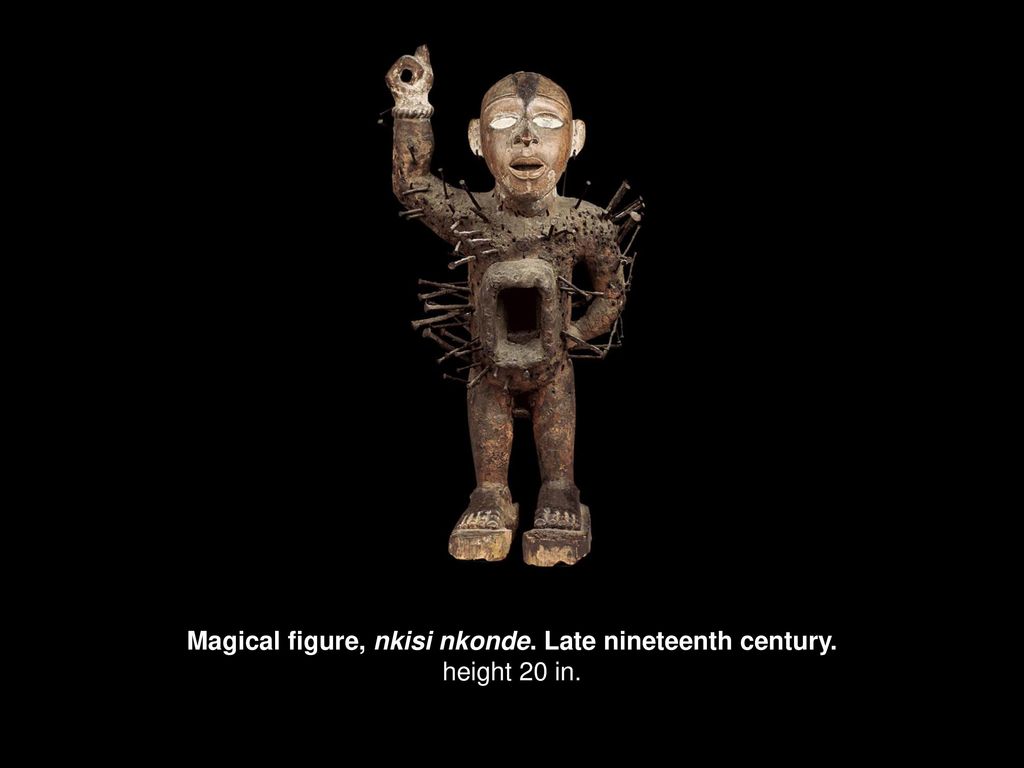 Magical figure, nkisi nkonde. Late nineteenth century.
