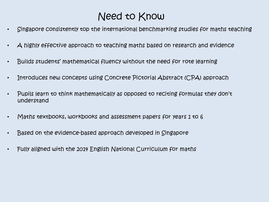 Singapore Maths At Penketh Primary Ppt Download