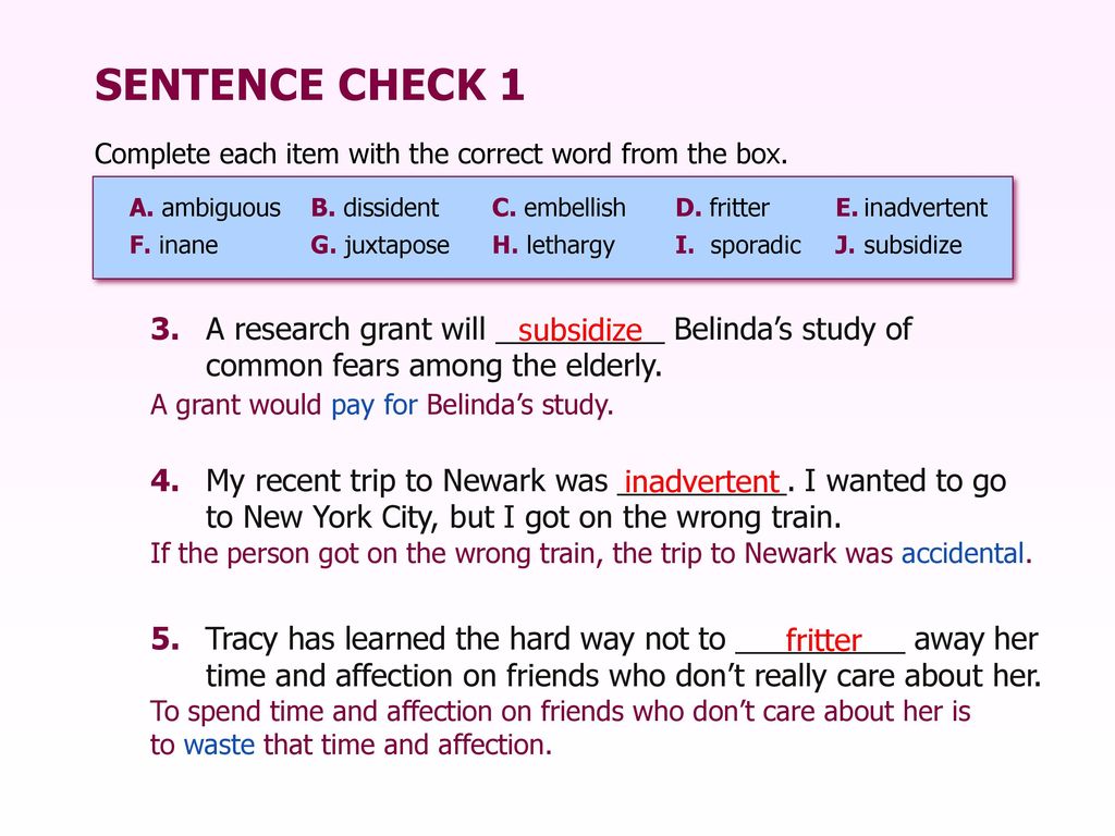 9+ Chapter 1 Sentence Check 2 Answer Key YounisLexie