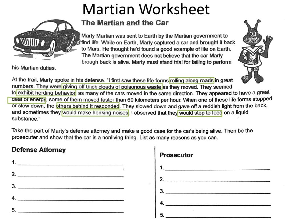The Martian And The Car Answers → Waltery Learning Solution for Pertaining To The Martian Movie Worksheet