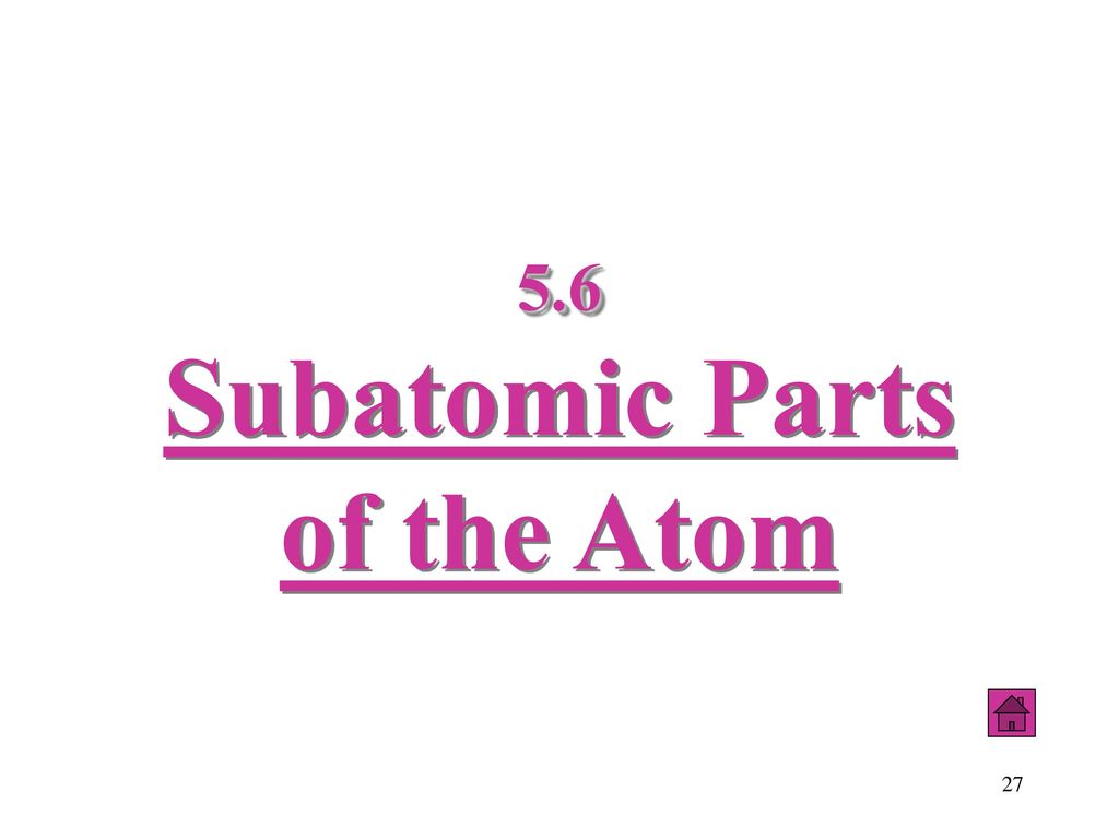 5.6 Subatomic Parts of the Atom