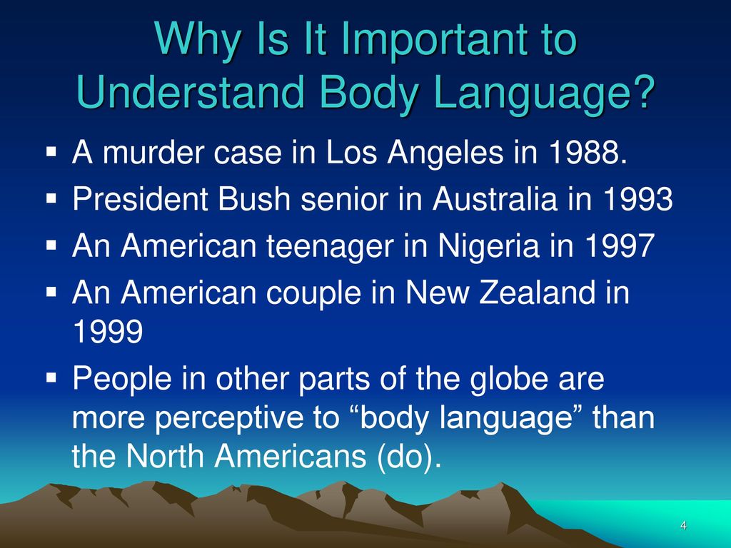 Why Is It Important to Understand Body Language