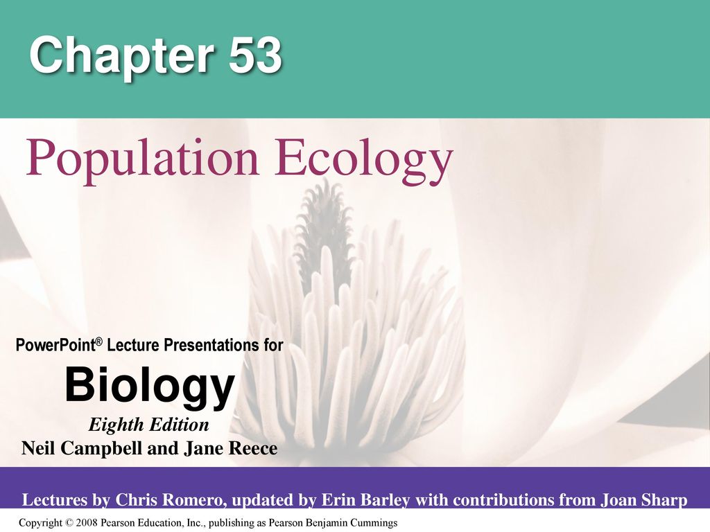 Chapter 53 Population Ecology Ppt Download