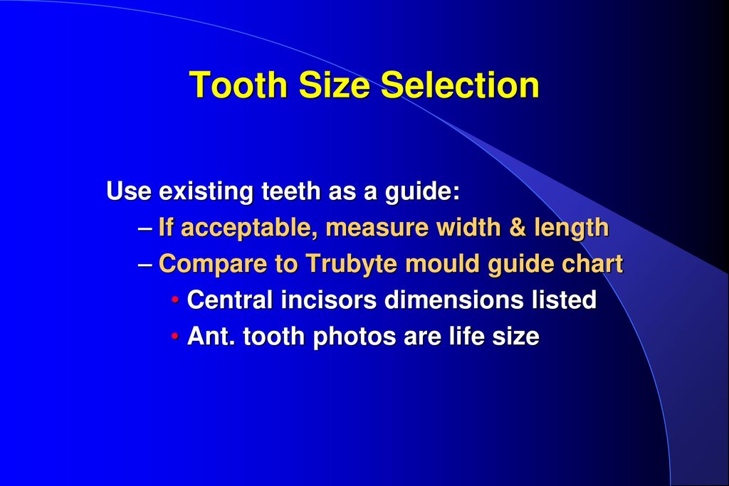 Selecting Denture Teeth Ppt Download