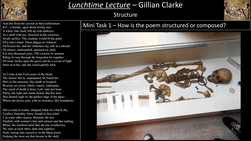 Lunchtime Lecture – Gillian Clarke - ppt download