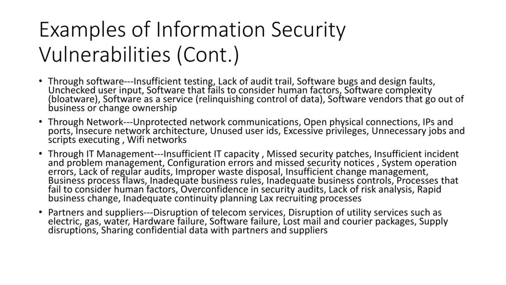 Risks, Threats, Vulnerabilities - ppt download