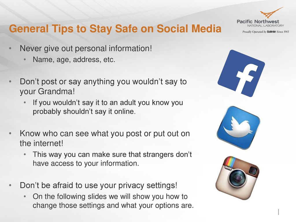 Social Media Security: Understanding how to keep yourself safe. - ppt  download