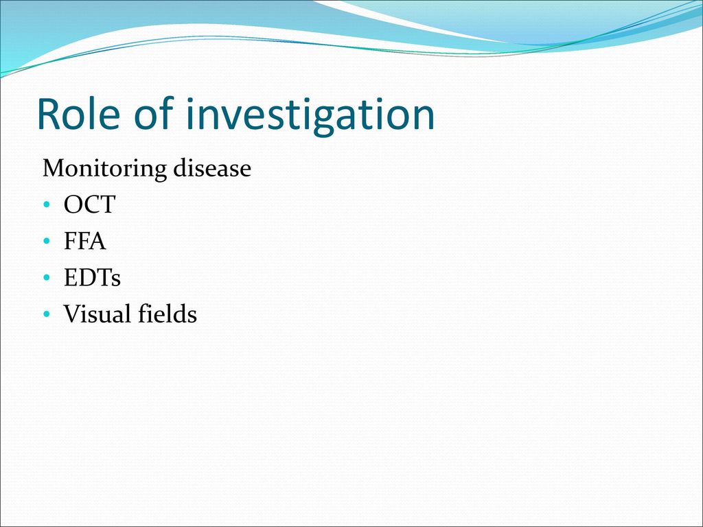 When to Investigate In general, Investigations may be performed for: