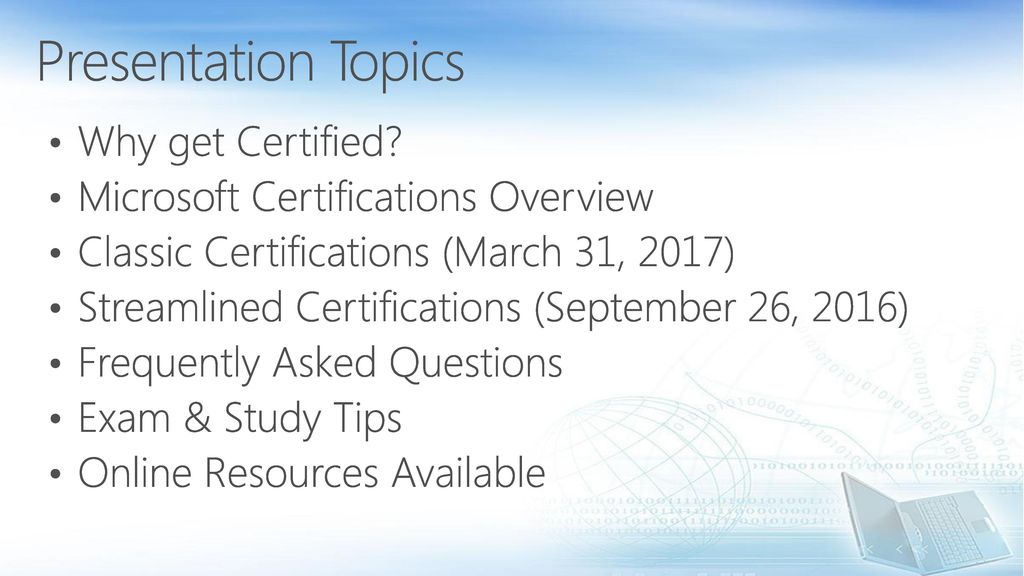 Sql server certifications ppt download