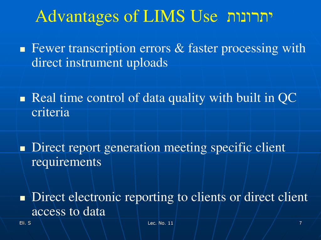 Laboratory Information Management Systems Lims Ppt Download