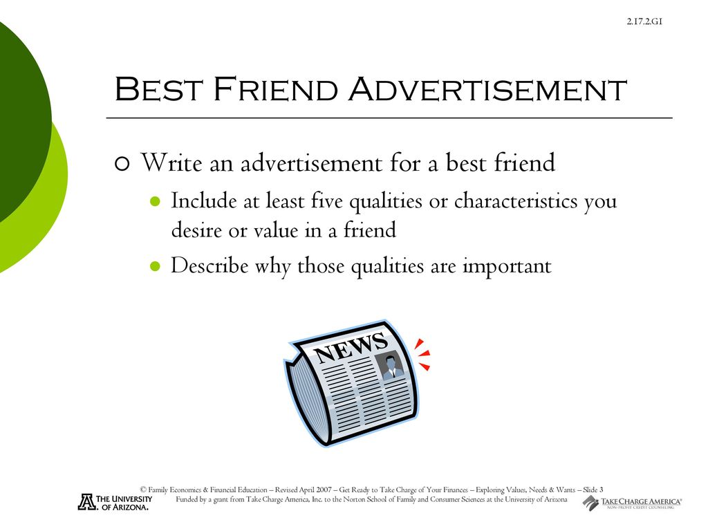 Best Friend Advertisement