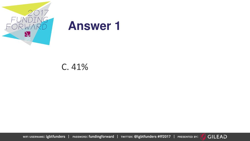 Answer 1 C. 41%