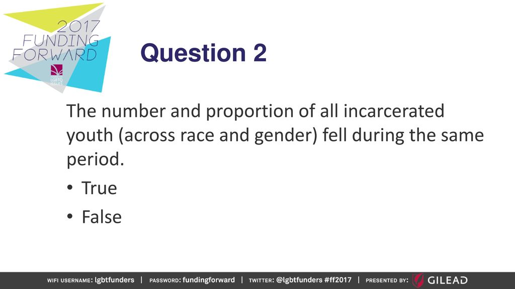 Question 2 The number and proportion of all incarcerated youth (across race and gender) fell during the same period.