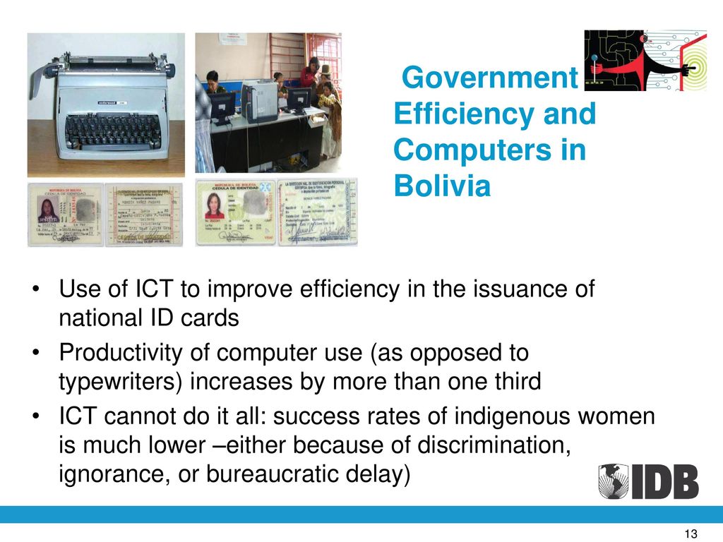 Government Efficiency and Computers in Bolivia