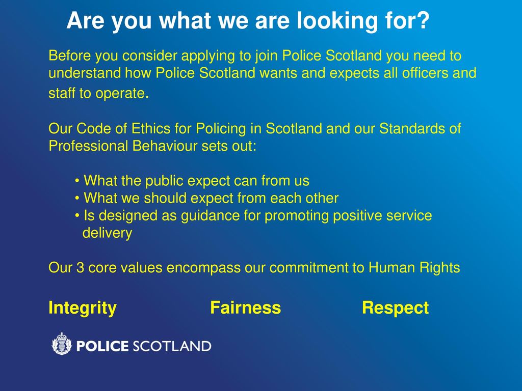 The Pathway To Policing In Scotland Ppt Download