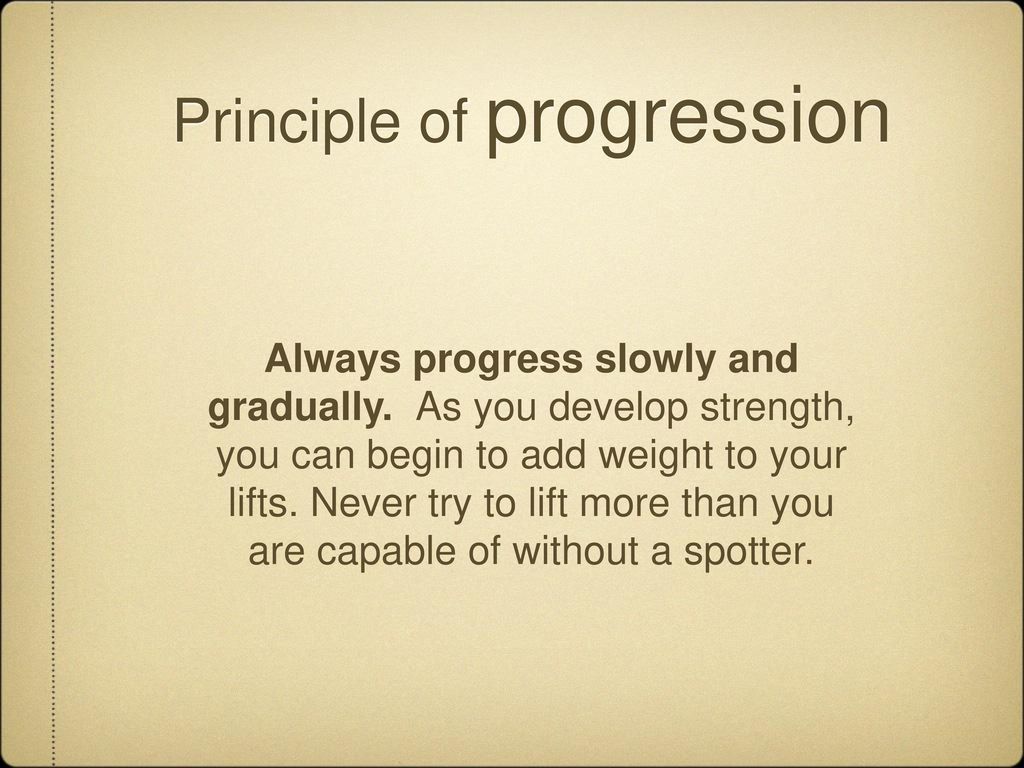 Principle Of Progression 