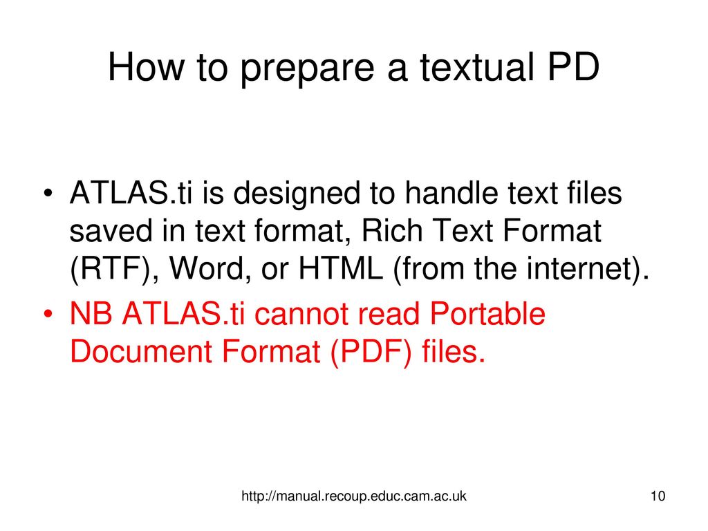 Atlas.ti Training Manual - ppt download