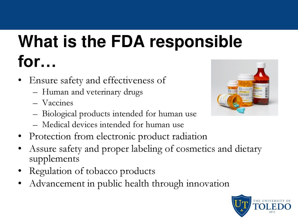 Pentru ce este FDA responsabil?