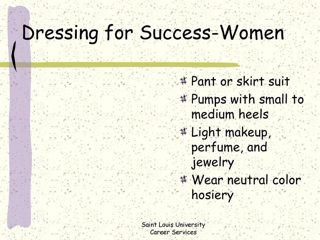 Dressing for Success-Women