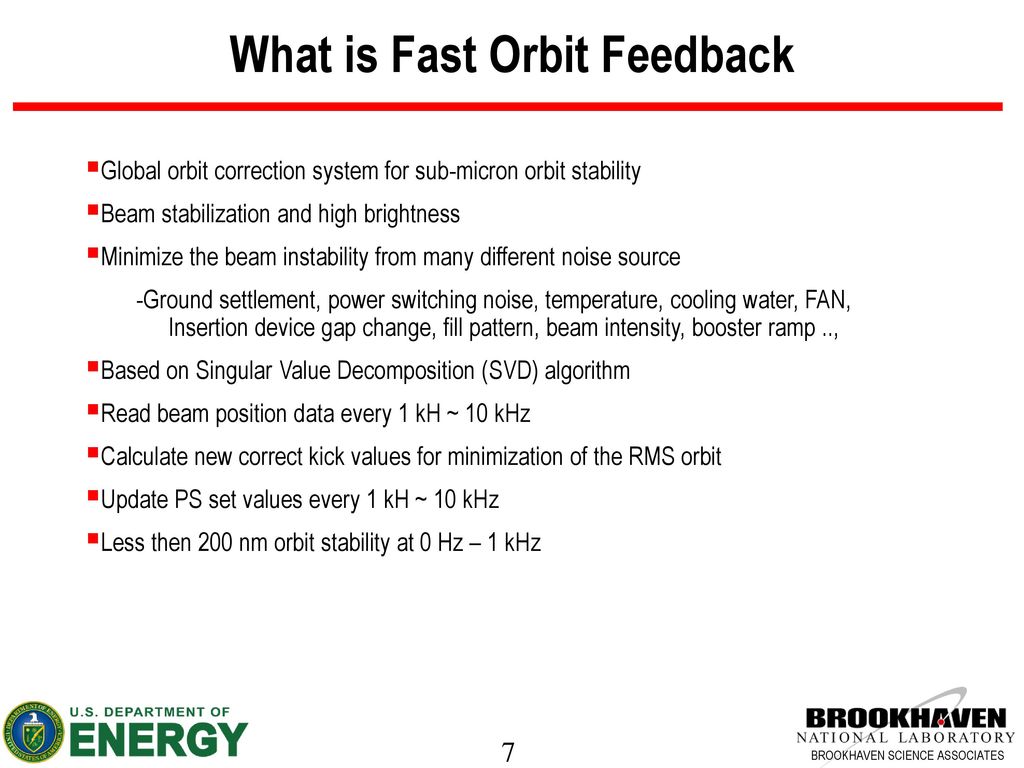 What is Fast Orbit Feedback